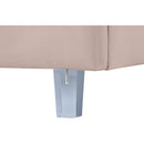 Color_Pink/ White  Size_Full  -- Rainbow Pink Velvet Upholstered Full Bed IMAGE 6