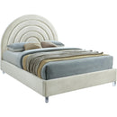 Meridian Rainbow King Upholstered Platform Bed RainbowCream-K IMAGE 1
