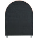 Color_Pink/ White  Size_Twin  -- Rainbow Pink Velvet Upholstered Twin Bed IMAGE 7