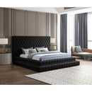  Color_Black  Size_King  -- Meridian Revel Upholstered Panel Bed IMAGE 2