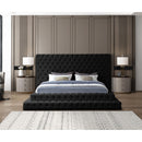  Color_Black  Size_King  -- Meridian Revel Upholstered Panel Bed IMAGE 4