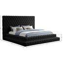  Color_Black  Size_King  -- Meridian Revel Upholstered Panel Bed IMAGE 8