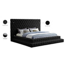 Color_Black  Size_King  -- Meridian Revel Upholstered Panel Bed IMAGE 9