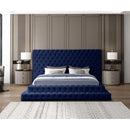  Color_Navy  Size_King  -- Revel Navy Velvet Upholstered King Bed IMAGE 4