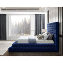  Color_Navy  Size_King  -- Revel Navy Velvet Upholstered King Bed IMAGE 5
