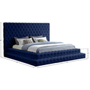  Color_Navy  Size_King  -- Revel Navy Velvet Upholstered King Bed IMAGE 8