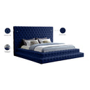  Color_Navy  Size_King  -- Revel Navy Velvet Upholstered King Bed IMAGE 9