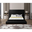  Color_Black  Size_Queen  -- Revel Black Velvet Upholstered Queen Bed IMAGE 4
