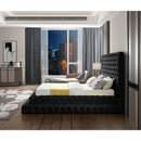  Color_Black  Size_Queen  -- Revel Black Velvet Upholstered Queen Bed IMAGE 5