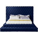  Color_Navy  Size_Queen  -- Revel Navy Velvet Upholstered Queen Bed IMAGE 3