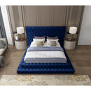  Color_Navy  Size_Queen  -- Revel Navy Velvet Upholstered Queen Bed IMAGE 7