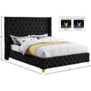  Color_Black  Size_Full  -- Meridian Savan Upholstered Platform Bed IMAGE 15