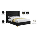  Color_Black  Size_Full  -- Meridian Savan Upholstered Platform Bed IMAGE 16