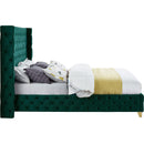  Color_Green  Size_Full  -- Savan Green Velvet Upholstered Full Bed IMAGE 9