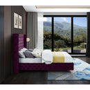 Color_Purple  Size_Full  -- Savan Purple Velvet Upholstered Full Bed IMAGE 12