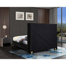  Color_Black  Size_King  -- Savan Black Velvet Upholstered King Bed IMAGE 13