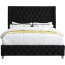  Color_Black  Size_King  --  Savan Black Velvet Upholstered King Bed IMAGE 6