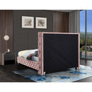  Color_Pink  Size_King  -- Savan Pink Velvet Upholstered King Bed IMAGE 14