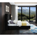  Color_Black  Size_Queen  -- Savan Black Velvet Upholstered Queen Bed IMAGE 11