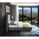  Color_Grey  Size_Queen  -- Savan Grey Velvet Upholstered Queen Bed IMAGE 11