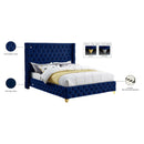  Color_Navy  Size_Queen  -- Savan Navy Velvet Upholstered Queen Bed IMAGE 16