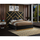  Color_Black  Size_King  -- Meridian Vector Upholstered Panel Bed IMAGE 2