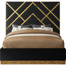  Color_Black  Size_King  -- Meridian Vector Upholstered Panel Bed IMAGE 3