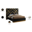Meridian Vector Black Velvet King Bed IMAGE 6