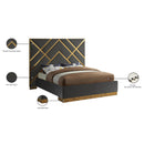  Color_Grey  Size_King  -- Vector Grey Velvet Upholstered King Bed IMAGE 6