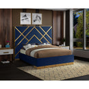  Color_Navy  Size_King  -- Vector Navy Velvet Upholstered King Bed IMAGE 2