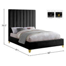  Color_Black  Size_Full  -- Meridian Via Upholstered Panel Bed IMAGE 9