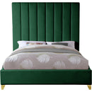  Color_Green  Size_King  -- Via Green Velvet Upholstered King Bed IMAGE 6