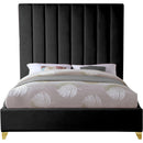  Color_Black  Size_Queen  -- Via Black Velvet Upholstered Queen Bed IMAGE 6