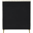  Color_Cream/ Gold  Size_Twin  -- Zara Cream Velvet Upholstered Twin Bed IMAGE 5
