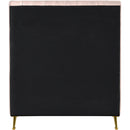  Color_Gold/ Pink  Size_Twin  -- Zara Pink Velvet Upholstered Twin Bed IMAGE 5