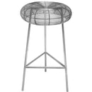  Color_Silver -- Tuscany Silver Iron Counter Stool IMAGE 3