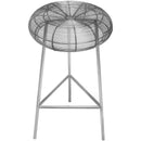  Color_Silver -- Tuscany Silver Iron Counter Stool IMAGE 4