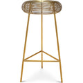  Color_Gold -- Tuscany Gold Iron Bar Stool IMAGE 1