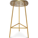  Color_Gold -- Tuscany Gold Iron Bar Stool IMAGE 1