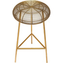 Color_Gold -- Tuscany Gold Iron Bar Stool IMAGE 4