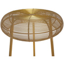  Color_Gold -- Tuscany Gold Iron Bar Stool IMAGE 6