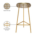  Color_Gold -- Tuscany Gold Iron Bar Stool IMAGE 8