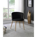  Color_Black/ Gold -- Meridian Skylar Dining Chair IMAGE 2