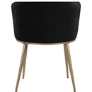  Color_Black/ Gold -- Meridian Skylar Dining Chair IMAGE 3