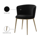  Color_Black/ Gold -- Meridian Skylar Dining Chair IMAGE 8