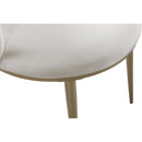  Color_Cream/ Gold -- Skylar Cream Velvet Upholstered Dining Chair IMAGE 6