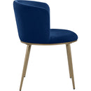  Color_Navy -- Skylar Navy Velvet Upholstered Dining Chair IMAGE 5