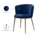 Color_Navy -- Skylar Navy Velvet Upholstered Dining Chair IMAGE 8