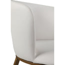  Color_Gold/ White -- Skylar White Velvet Upholstered Dining Chair IMAGE 7