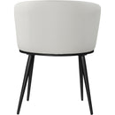  Color_White/ Black -- Meridian Skylar Dining Chair IMAGE 3